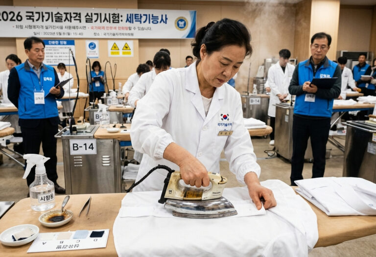 세탁기능사 독학 합격방법 필기 실기 후기