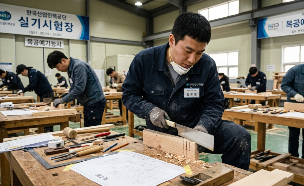 목공예기능사 필기 실기 준비물