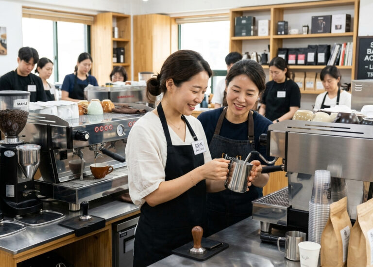 국비지원으로 교육을 받는 수강생 모습